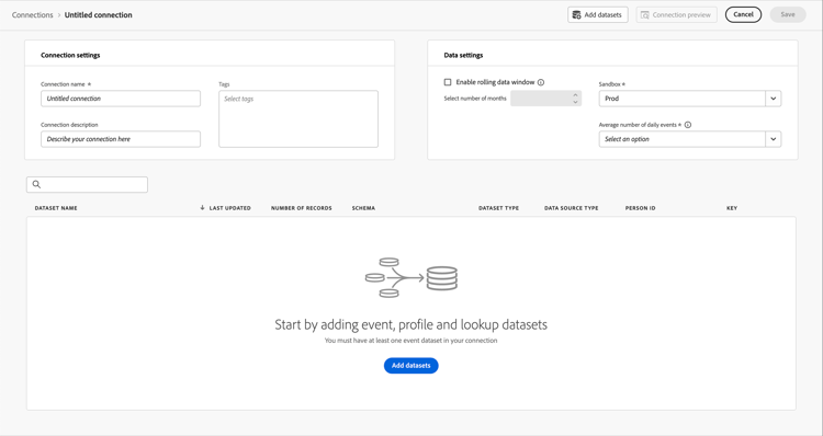 Untitled connection settings