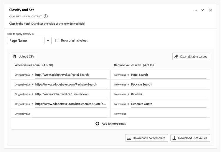 Screenshot of the Classify rule 2