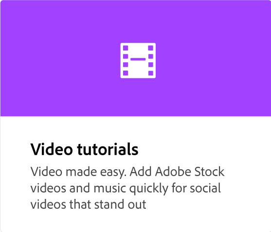 Video tutorials