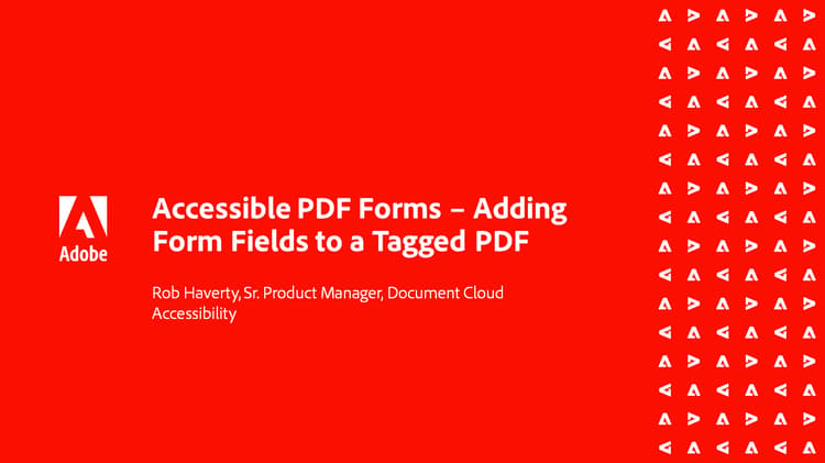 Adding form fields to a tagged PDF