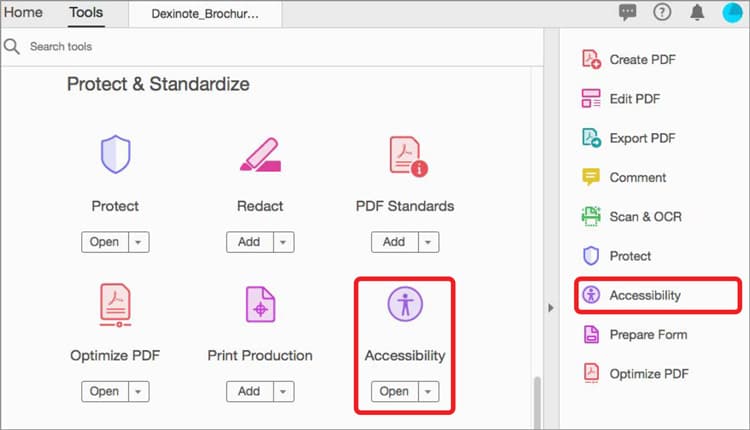 Accessibility Step 1