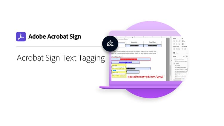 Acrobat Sign Text Tagging