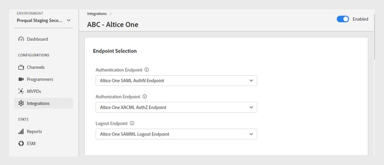 Endpoints for authentication, authorization, and logout flows