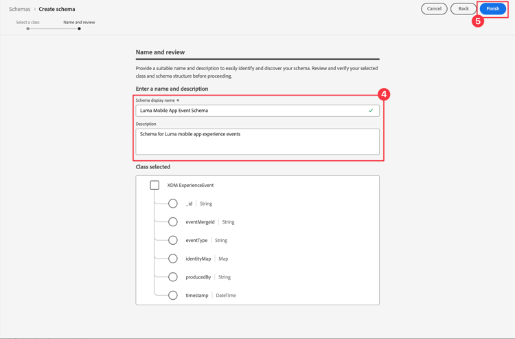 Schema name and review