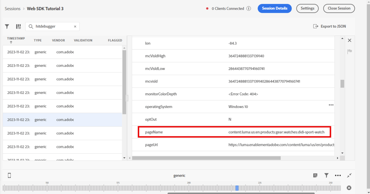 Page name validation with Assurance