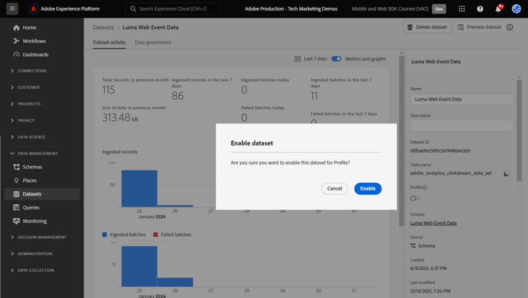 Profile Enable Toggle